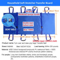 Household Patient Transfer System Soft Stretcher Belt & Repositioning Mat for Bedridden Elderly Nursing Care