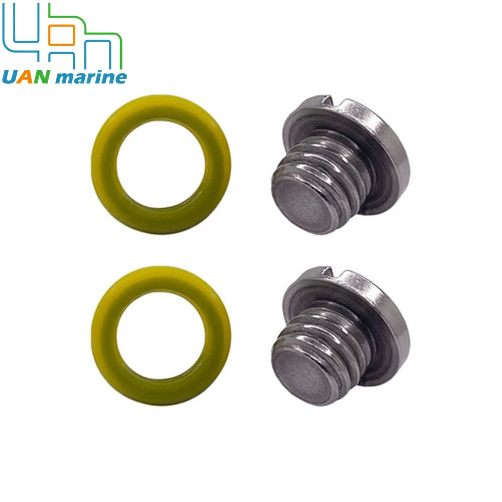 10-79953Q2 Lower Unit Drain Plug Gearcase Screw Kits For Mercury 10-79953A2 18-2244 22420 10-79953Q04