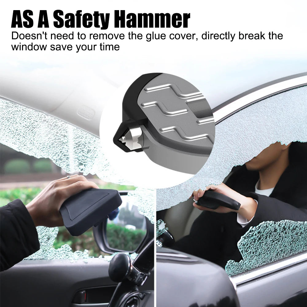 230kg Loading Car Door Pedal Roof Rack Latch Hook Holder Foot Step Pedal Extender Emergency Hammer 2 In 1 Automotive Accessories