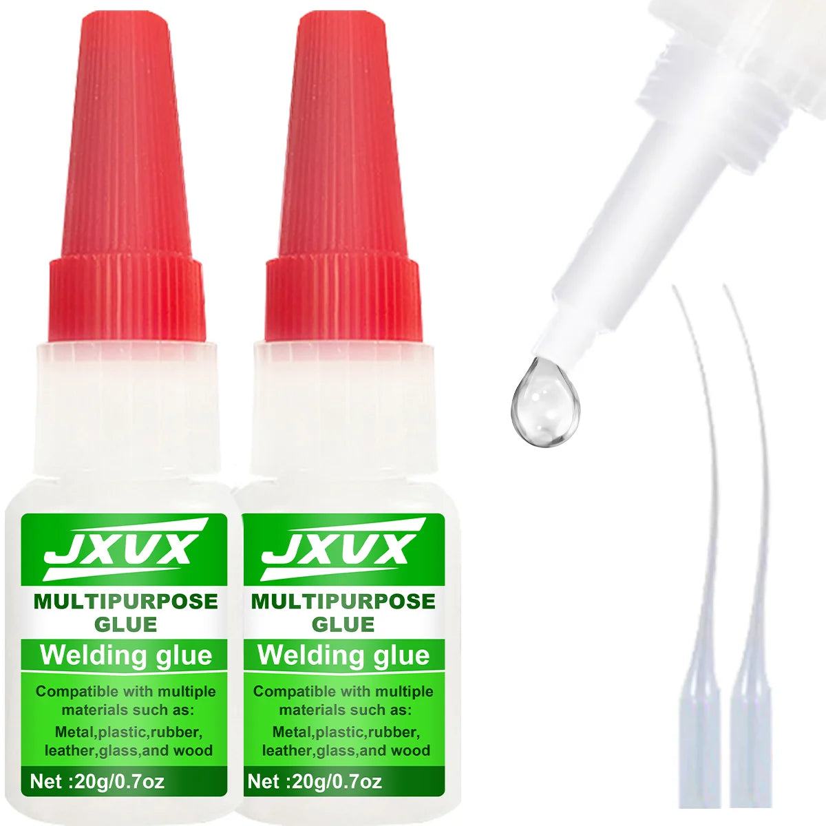 JXVX 20 g High Strength Oily glue for welding-Powerful Instant glue Universal Superglue for Resin, ceramics, Metal and glass