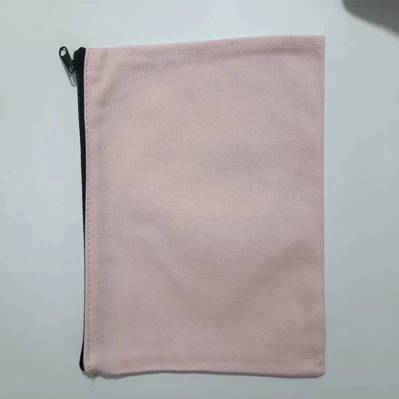 10/20/50 Canvas Zipper Bag, Stationery Packaging Bag, Change Storage Bag, Small Business Gift Bag Customizable Logo