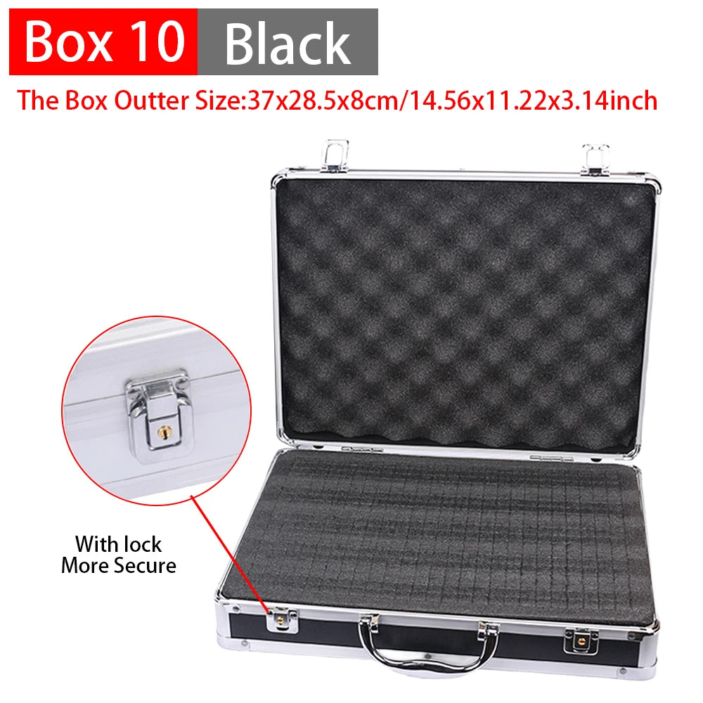 Aluminum alloy Tool Case Outdoor Vehicle Kit Box Portable Safety Equipment instrument Case Suitcase Outdoor Safety Equipment