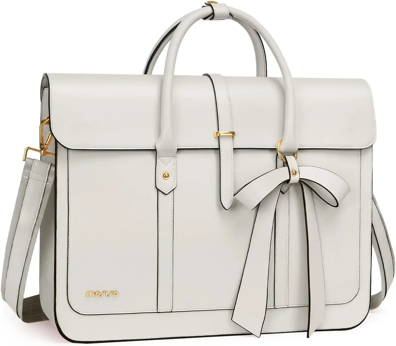 MOSISO Women's Tote Bag for MacBook 13 14 15 16 17.3 inch Notebook PU Leather Laptop Shoulder Bag Backpack Handbag Dual-purpose