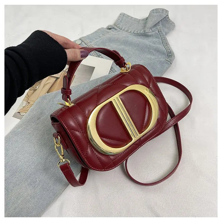 Stylish Designer Diaper Bag Women's Leather Tote Luxury Crossbody Bag Vintage Minimalist Large Capacity Elegant Fashion