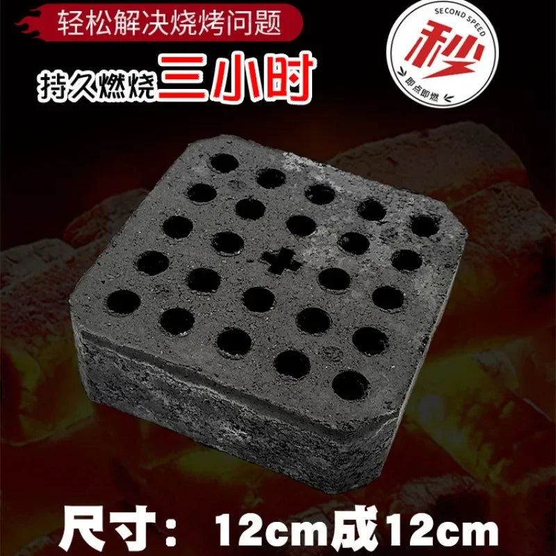 Outdoor Quick Burning Barbecue Carbon Household Smokeless Charcoal Heat-resistant and Flammable Ignition Charcoal D7O4Z5
