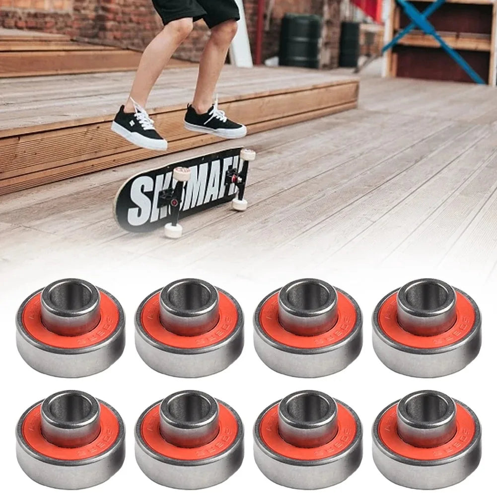 608-2RS Long Plate Integrated Bearing Long Hoverboard Skateboard ABEC-11 High Speed Silent Speed Bearings Cycling Accessories