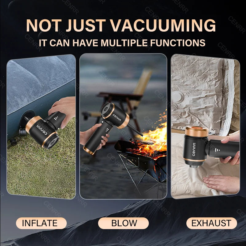 CENRR Car Vacuum Cleaner High Power Portable Handheld Cleaning Machine Mini Cleaner Powerful Wireless Vacuum Cleaner Home Blower