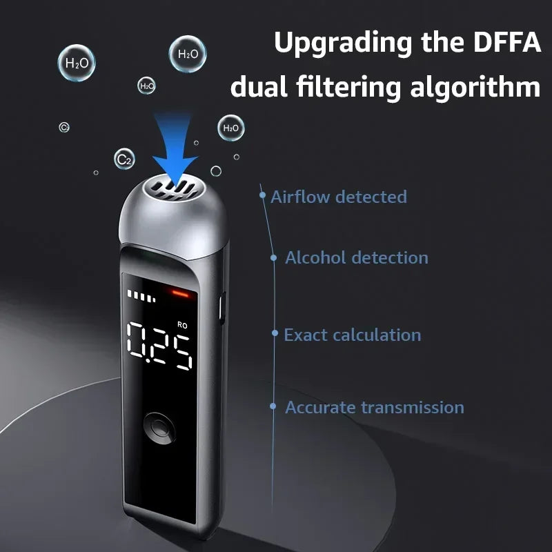 Digital Alcotester new alcoholmeter breath alcohol tester Breathalyzer can OEM color for home/personal use/HM1000