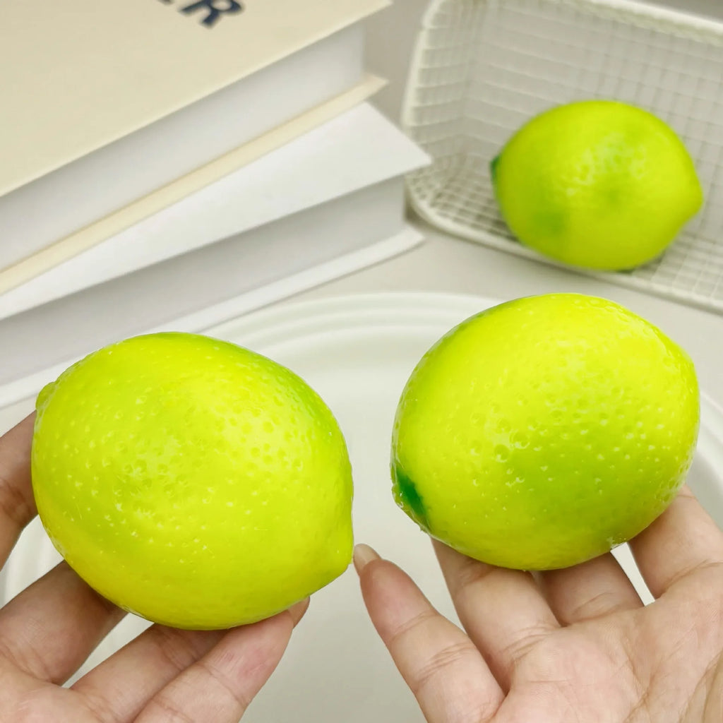 Handmade lemon Stress Ball Squeeze Toy, Slow Rebound Fruit Mango Squishy Fidget Ball, ASMR Sensory Stress Relief Toy Gifts