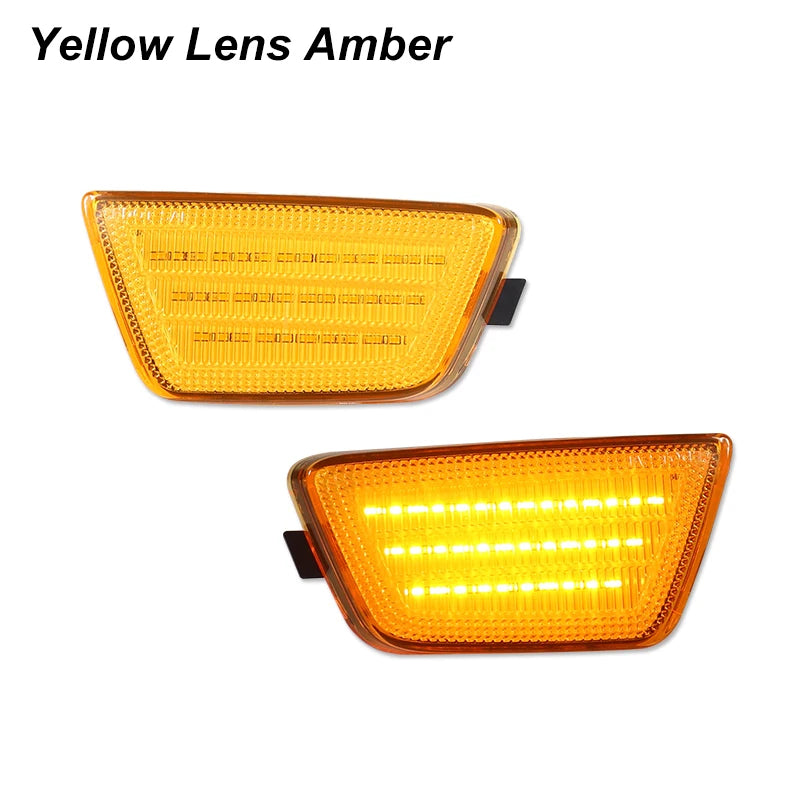 2Pcs Front White LED Strip Marker Light Parking Lamp For Chevrolet Cruze 2011 2012 2013 2014 2015 Smoked LED Side Marker Light