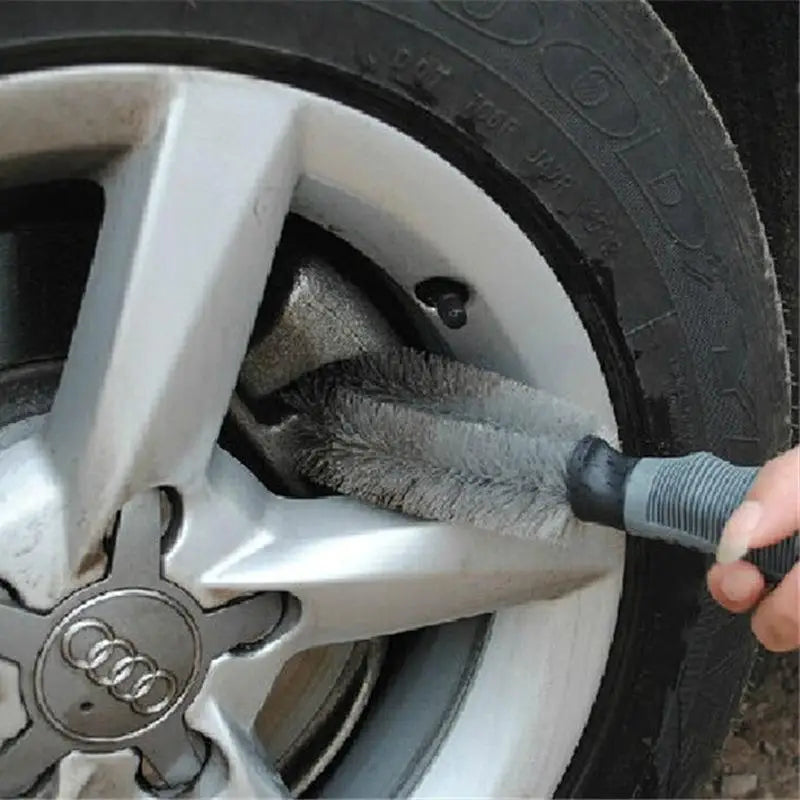 Auto Car Wheel Brush Tire Cleaning Tools for Alloys Tyre Rim Scrubber Cleaner Set Ideal for Home Garage and Car Wash