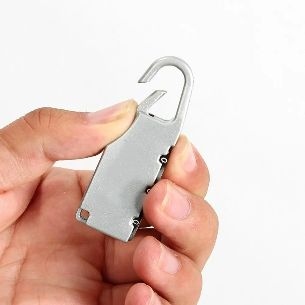 1pcs Zinc Alloy Safety Traveler Bag Password Lock Portable Mini Anti-theft Padlock Photography Bag Small Lock Travel Accessories