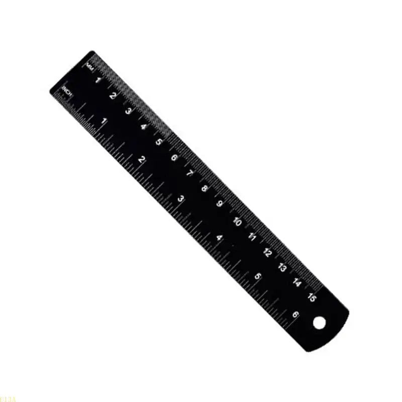 U13A Aluminum Ruler Precisions Measurement Tool Clear Scale for Everyday Measuring