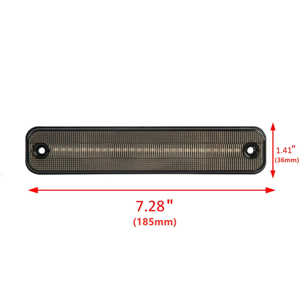 Smoked Lens Front Amber / Rear Red LED Bumper Side Marker Lights Turn Signal Lights Fender Flare Lights For Hummer H2 2003-2009