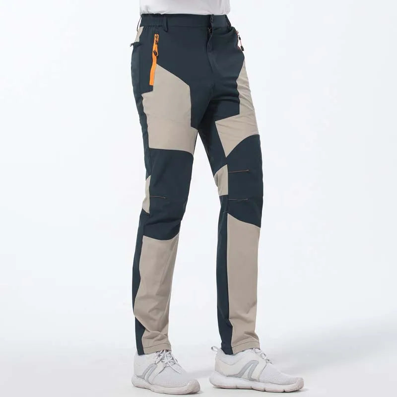 Elastic Mens Hiking Pants Outdoor Sport Summer Quick Dry Windproof Waterproof Trekking Climbing Wear-resistant Breathable Pants