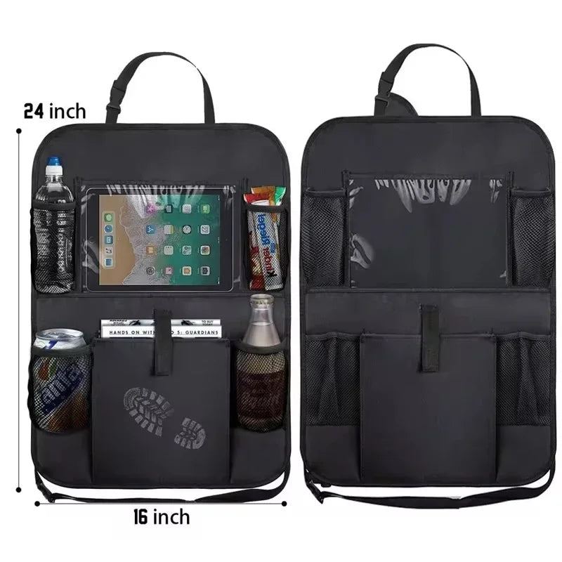 Multi functional Car trunk storage bag SUV car seat back hanging bag Auto storage mesh bag Car interior storage Accessories