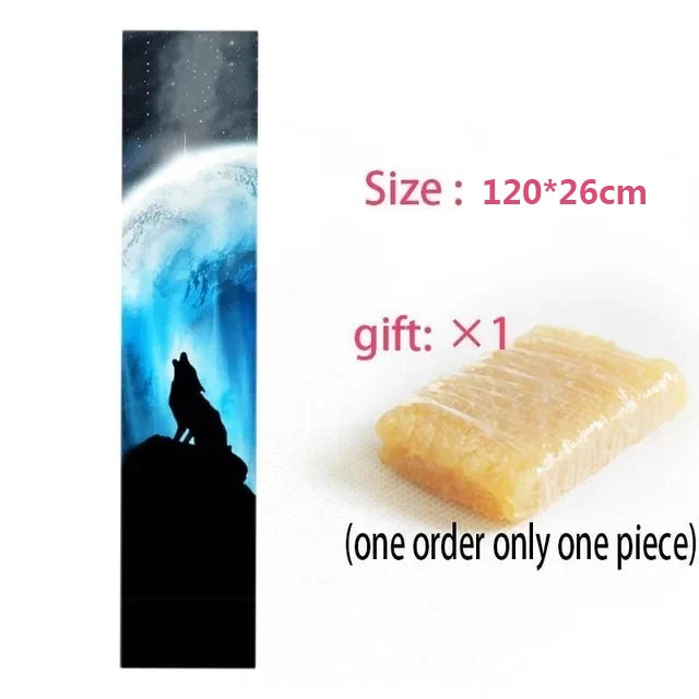 120cm Dancing Longboard Griptapes Long Board Grip Tape Skateboard Griptapes Anti-Slid Sandpaper Colorful Graphic Deck Protective