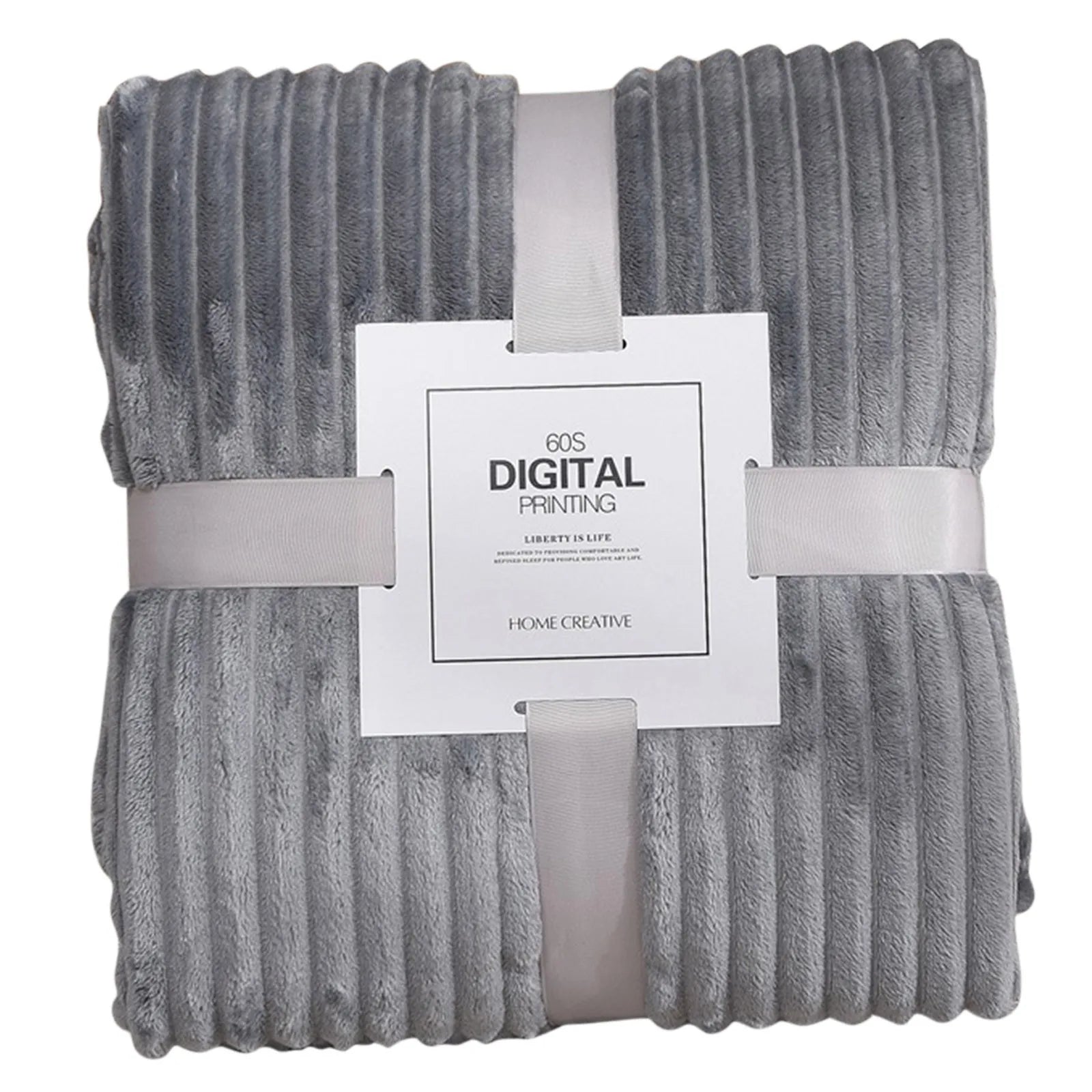 Striped Flannel Blankets For Beds Solid Pink Blue Color Soft Warm Mink Throw Sofa Cover Bedspread Beach Airplane Travel Blankets