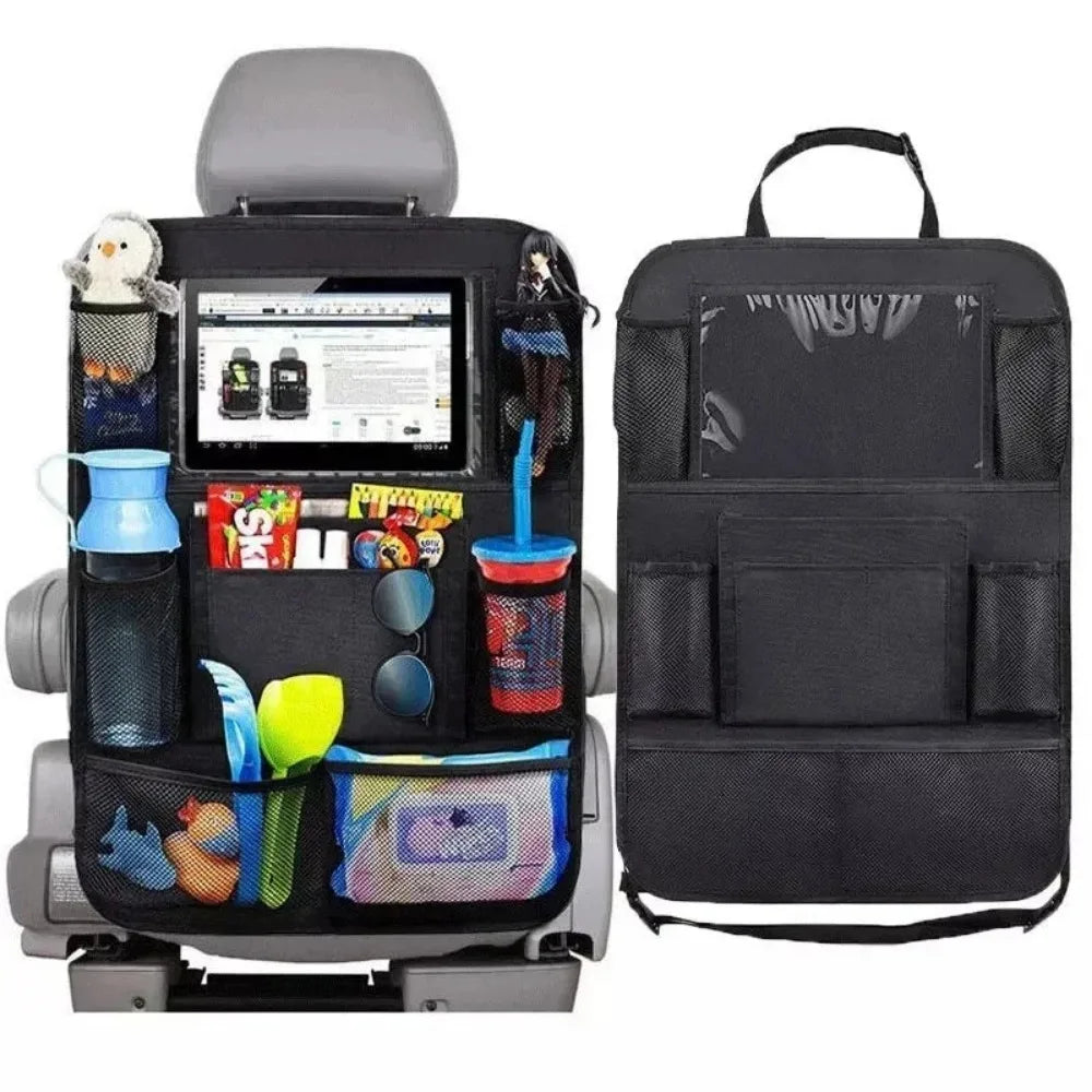 Car Backseat Organizer 9 Storage Pockets Seat Back Protectors Kick Mats for Kids Toddlers Accessories Car Seat back Storage