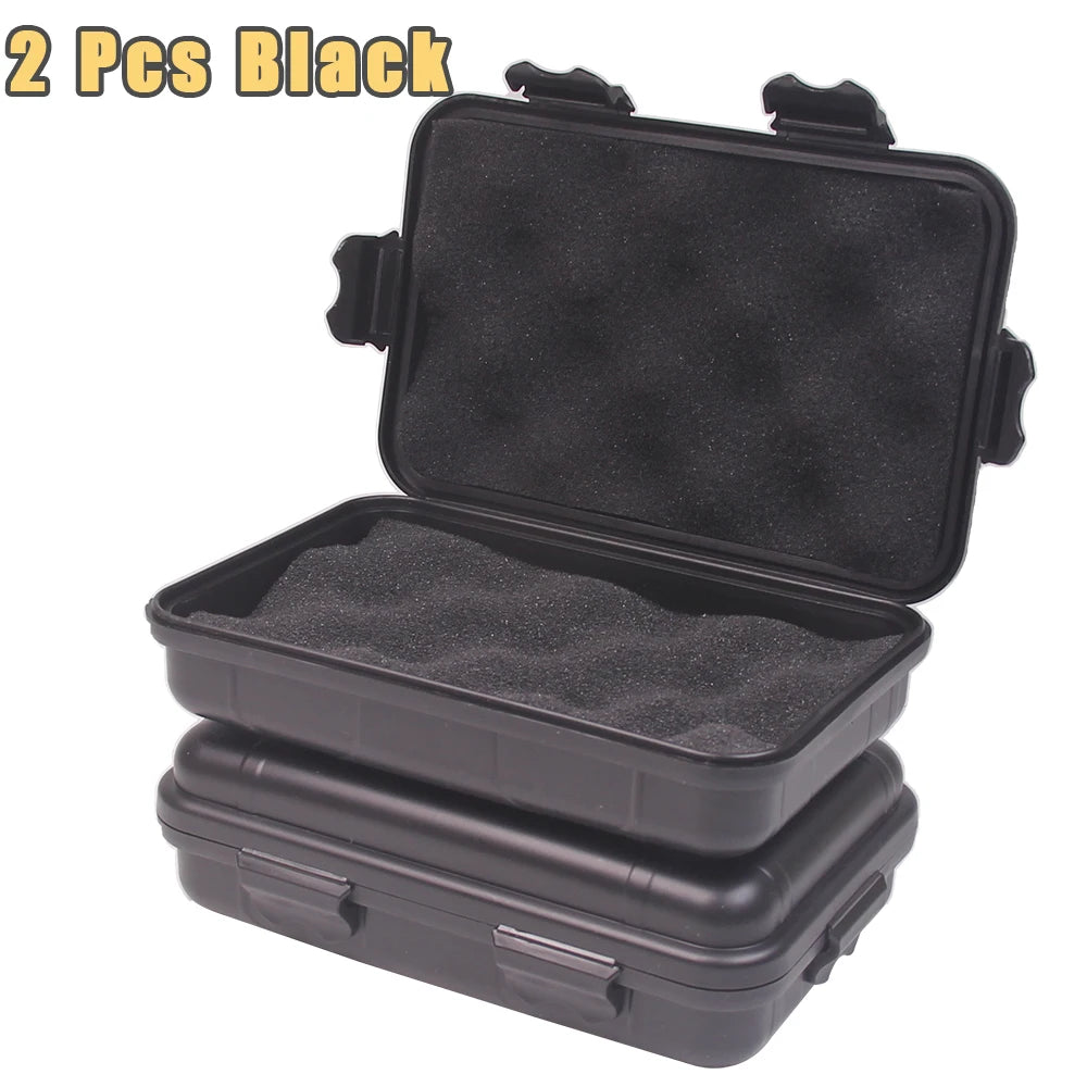 15x10x5CM Compact Hard Shell Case with Foam Padding Portable EDC Utility Box for Tactical Gear, Outdoor Gadgets & Fishing Tackle