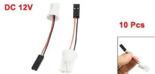 U DC 12V 194 168 Socket Car Auto T10 W5W LED Bulb Light Wire Harness Adapter 10Pcs 20Pcs 50Pcs