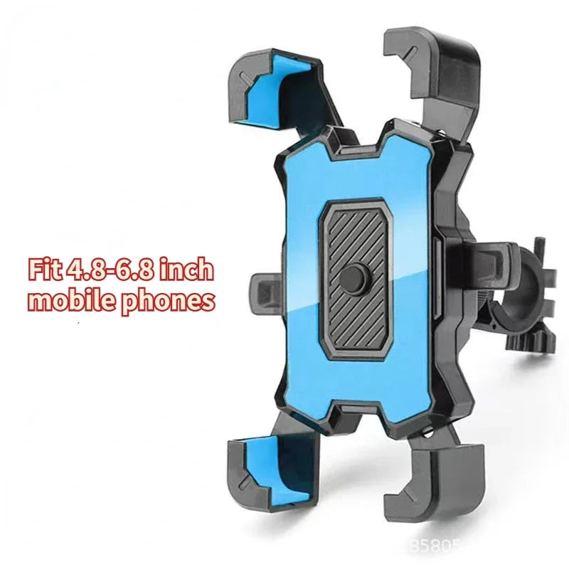 Motorcycle Phone Mount, Bike Mobile Holder, Handlebar Rearview Mirror Clip for Bicycle Scooter, iPhone More 4.8-6.8" Cell Phones