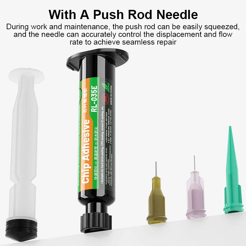 RELIFE RL-035E BGA Chip Seam Glue High Temperature Resistance for Curved Flat Screen Mobile Phone Repair Chip Adhesive