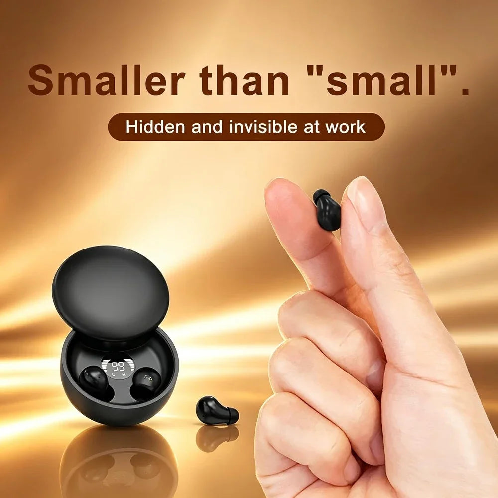 Mini Invisible Earbuds Sleep Headphones Bluetooth 5.4 Earphones TWS Wireless HIFI Stereo Noise Reduction Waterproof Heasets