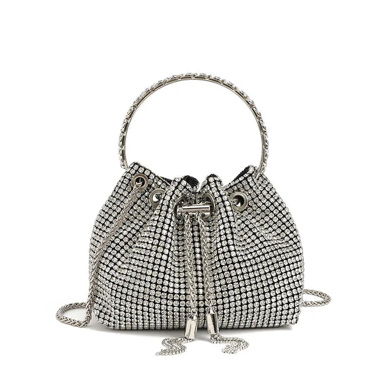 Luxury Designer Women Handbag Glitter Shiny Diamond Clutch Purse Wedding Party Banquet Bag Crystal Rhinestones Evening Bag