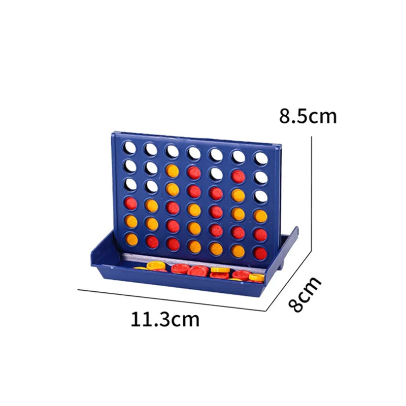 Connect 4 in A Line Board Game Children's Educational Toys Foldable Kids Children Line Up Row Board Puzzle Toys Game Simon