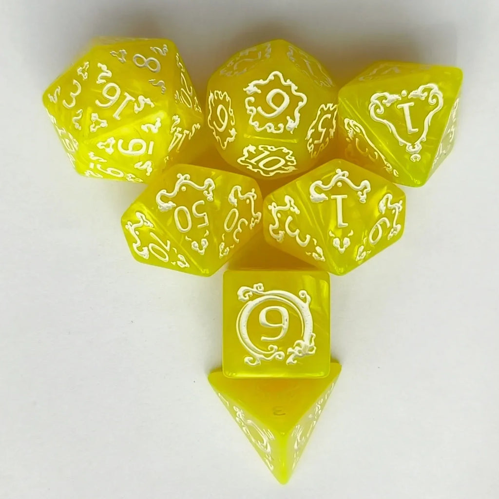 7pcs/set of Dragon Pattern Number Dice for DND Rpg Trpg COC Cthulhu Running Group Table Board Game Dnd Dice Set Polyhedral Dice