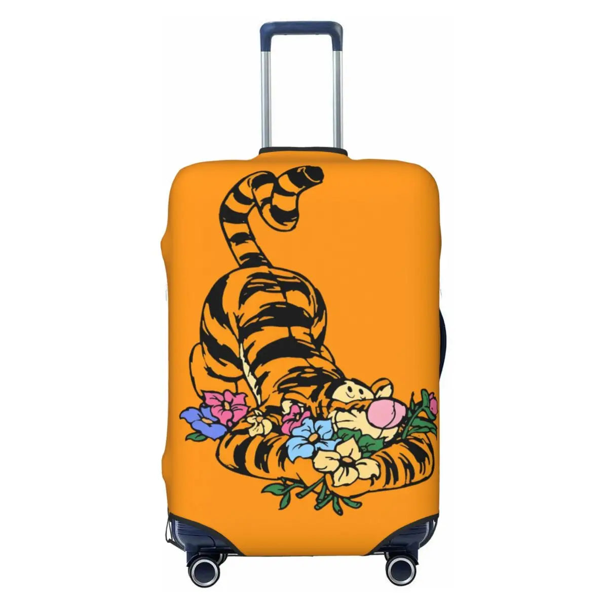 Custom My Friends Cartoon T-Tigger Pooh Luggage Cover Elastic Cartoon Travel Suitcase Protective Covers Suit For 18-32 inch