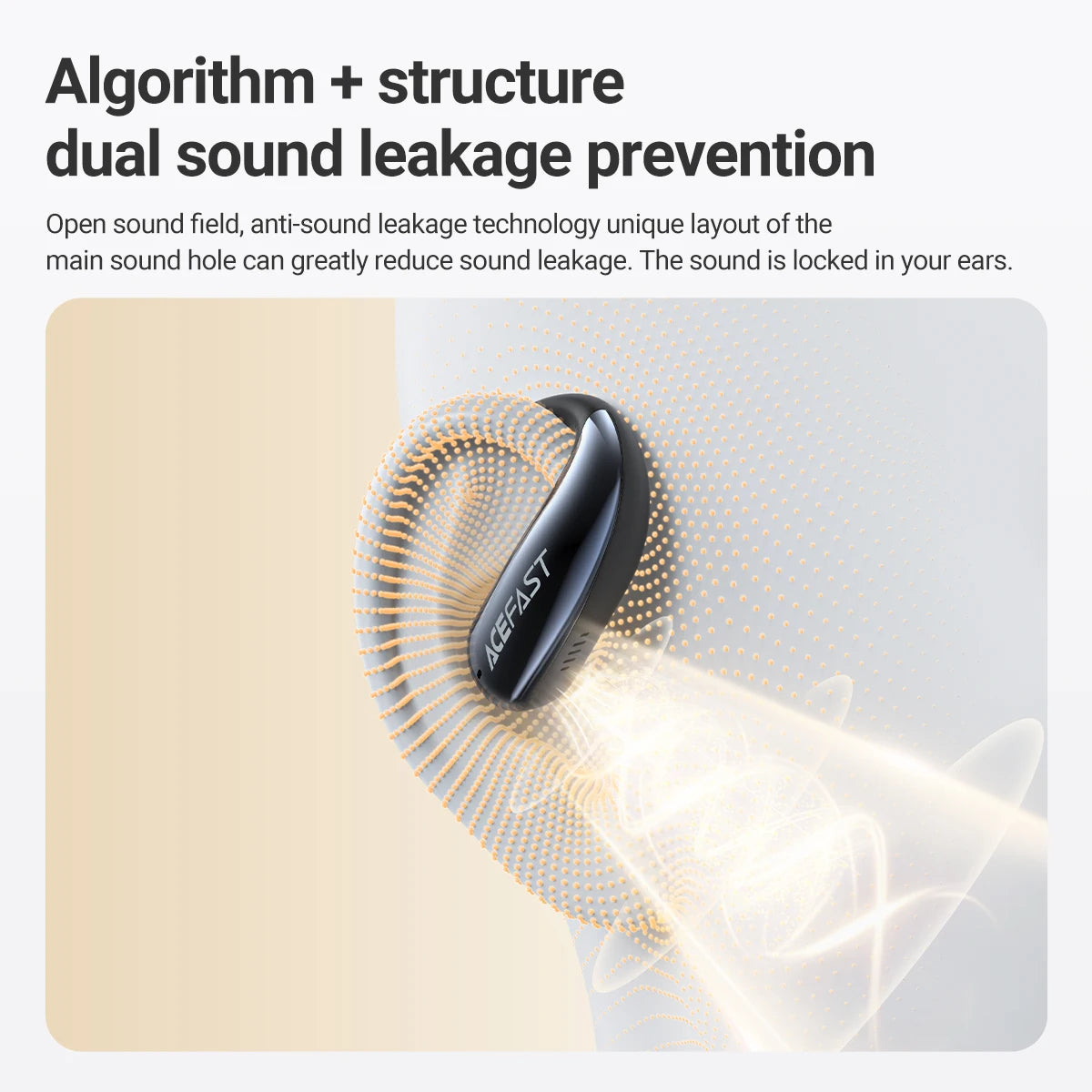 ACEFAST FA005 Open-Ear Wireless Bluetooth 5.4 Earphones ENC Call Noise Reduction Music OWS Earbuds with Ultra Thin Charging Box