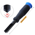 Corner Chisel CR-V 90° Right Angle Cutting Edge with Thick Metal Strike Cap and TPR Handle Hinge Mortise Door Installation Tool