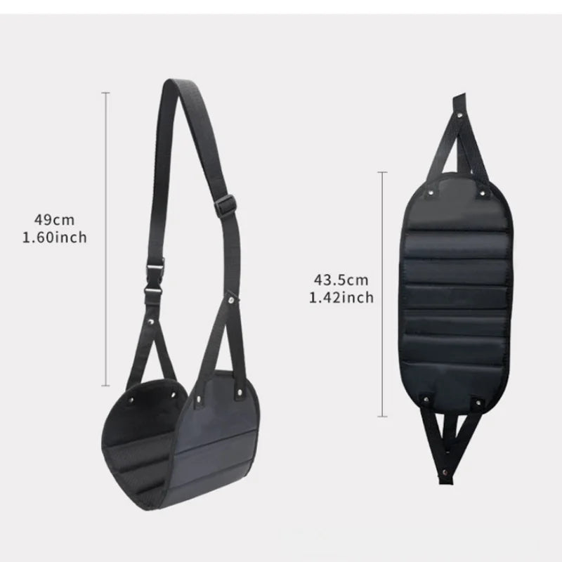 New Airplane Footrest With Adjustable Strap, Portable Hammock Leg Rest, Perfect Travel Accessories