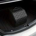 Car Trunk Organizer Box Large Capacity Auto Multiuse Tools Storage Bag Stowing Tidying Leather Folding For Emergency Storage Box