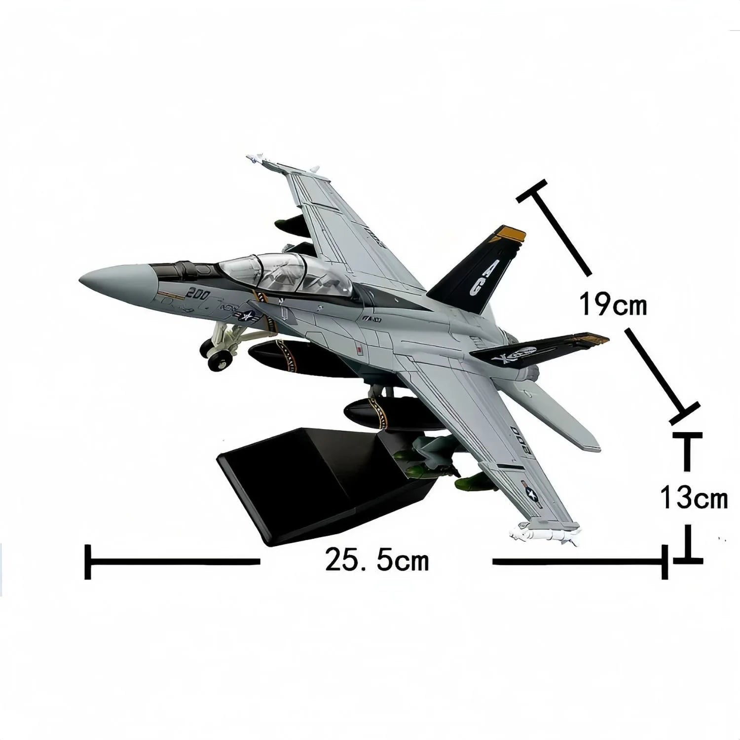 1/72 Scale Airplane Model F/A-18F Super Hornet VFA-2 Fighter Jet Toy Plane kids toys for boys ABS Plastic model Gift