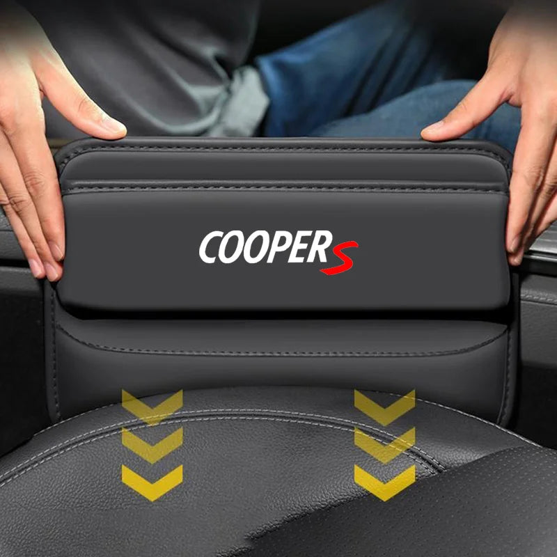 Car Front Seat Slit Catcher Side Seat Gap Filler Organizer Special Seat Crevice Storage Box for Mini Coopers R55 R56 R60 R61 F54