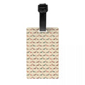 Custom Cute Dachshund Sausage Dog Luggage Tag With Name Card Puppy Animal Privacy Cover ID Label for Travel Bag Suitcase