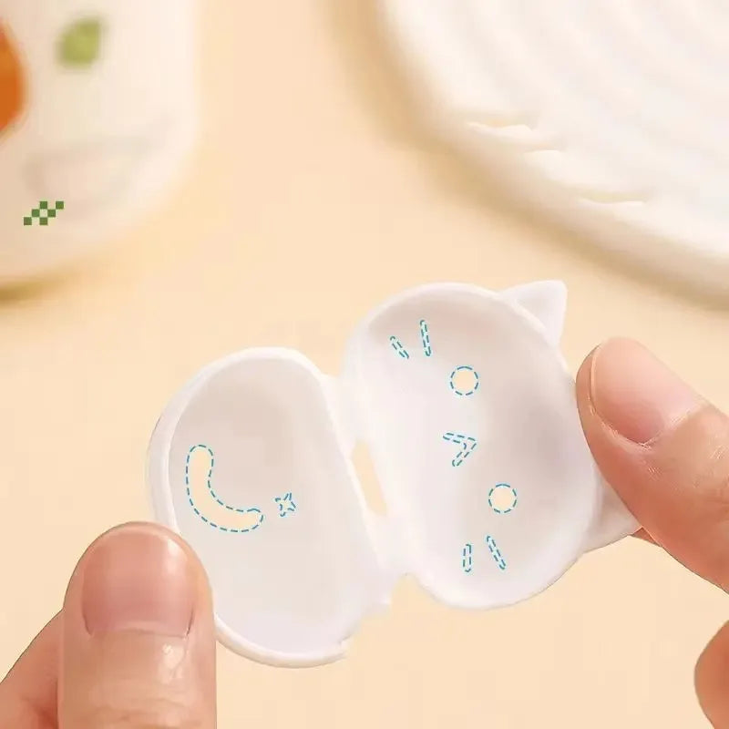 4Pcs Cat Toothbrush Cover Travel Toothbrush Case Cute Kitty Toothbrush Head Protector Portable Hygienic Storage Box for Toothb