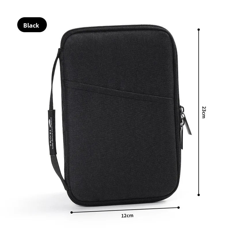 Travel Accessories Travel Wallet OX Cloth Ticket Holder Family Passport Holder Passport Protective Cover Zipper Document Case