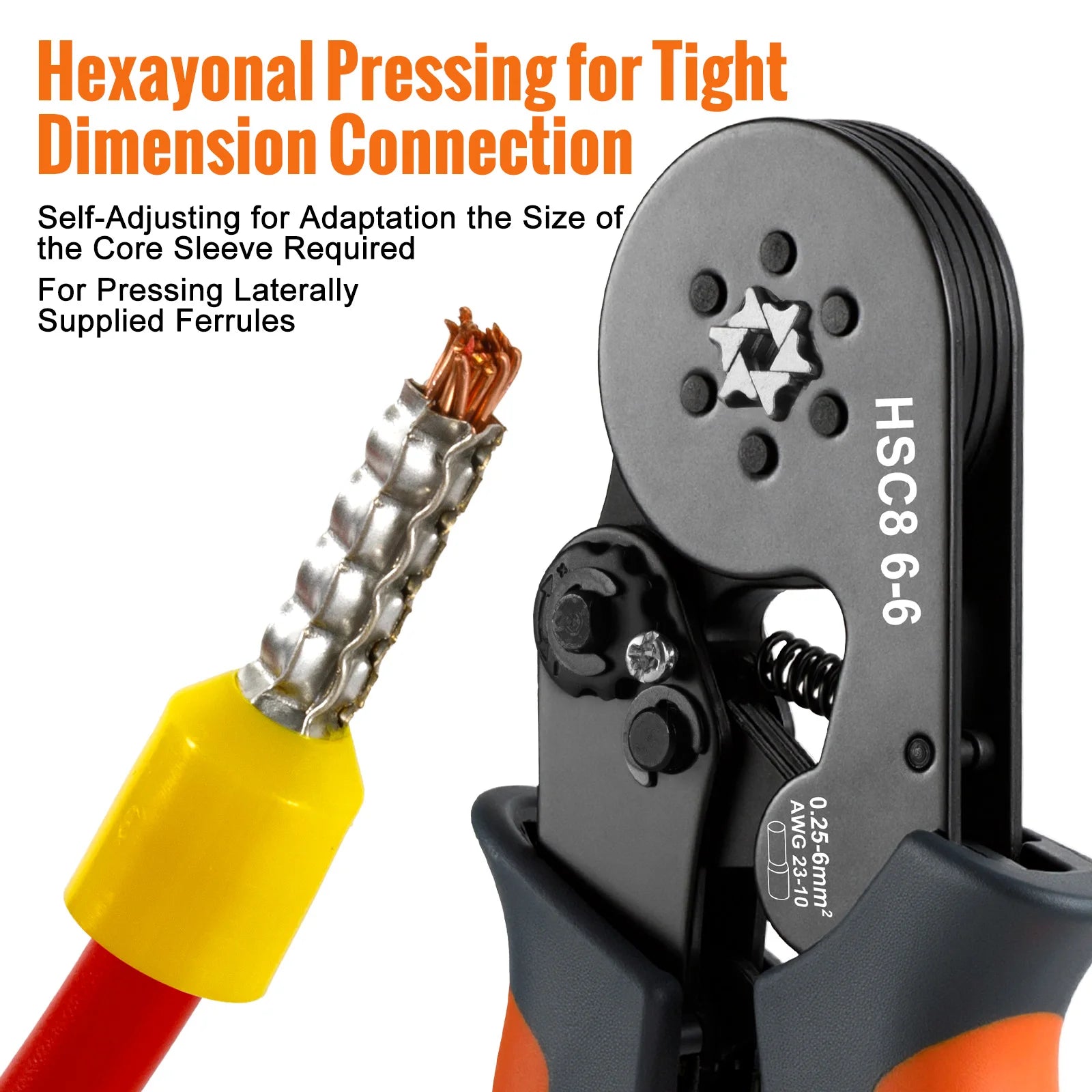 Crimper Cable Cutter Adjustable Automatic Wire Stripper Multifunctional Stripping Crimping Pliers Terminal Hand Tool