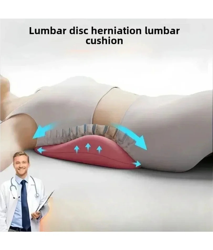 Sleep Lumbar Pillow Ergonomic Special Lumbar Support Cushion Soft Comfortable Memory Cotton Bed Lumbar Protrusion Back Support