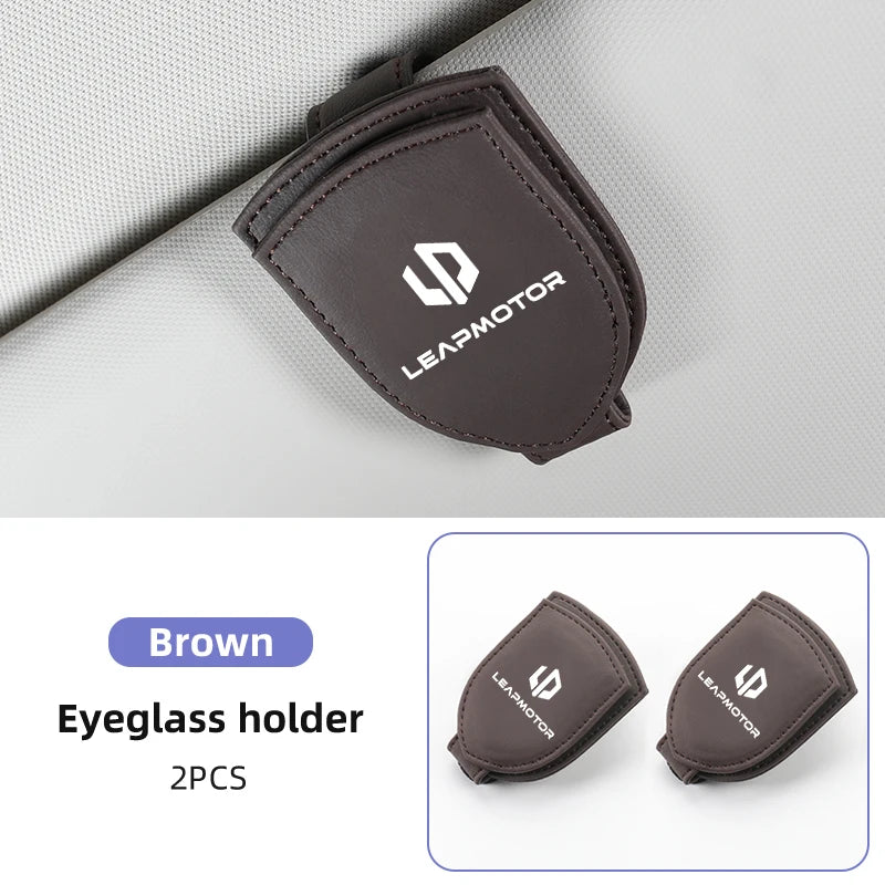 Sunglasses Holder Car Sunshades Magnetic Sunglasses Clip Ticket Clip For Leapmotor T03 S01 C11 C01 Leap Motor