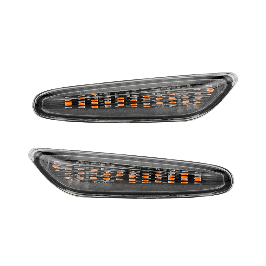 2X Clear Lens Amber LED Side Indicator Turn Signal Repeater Light Lamp For BMW 3 Series E90 E91 E81 E82 E87 E88 Not M-Sport