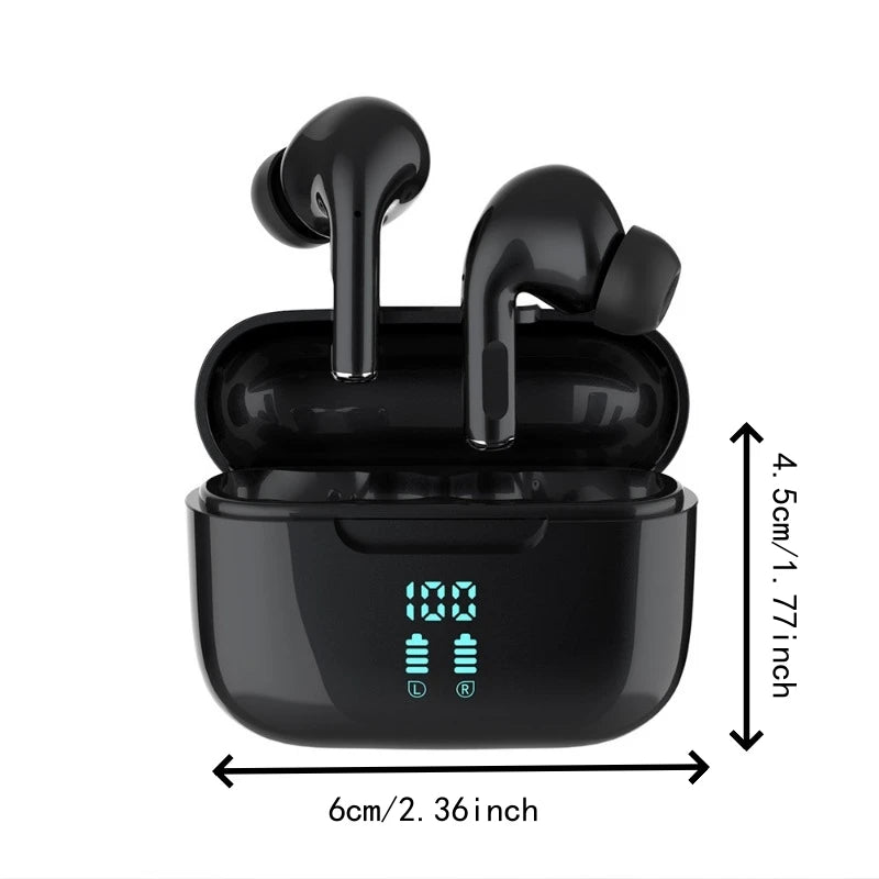 Wireless Bluetooth Earphones HIFI Stereo Sound ENC Headphones Power Display Earbuds For XIAOMI Samsung TWS Music Headset