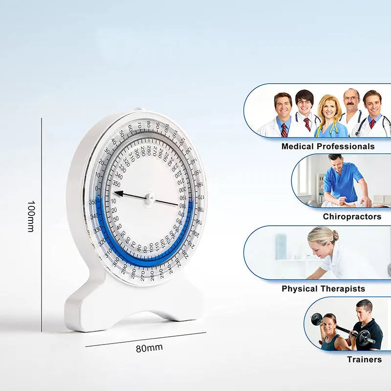 Bubble Inclinometer for Physical Therapy PT Inclinometer for Range of Motion (ROM) Measurements Scoliometer Measuring for Back