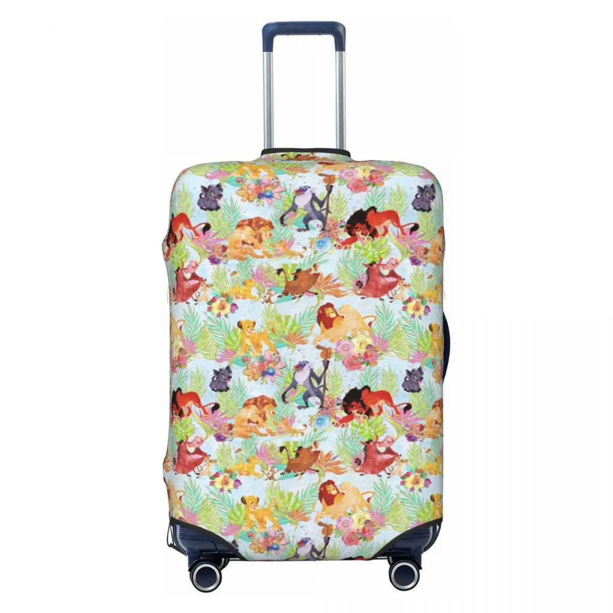 Custom The Lion Cartoon K-Kings Simba Luggage Cover Fashion Suitcase Protector Covers Suit For 18-32 inch