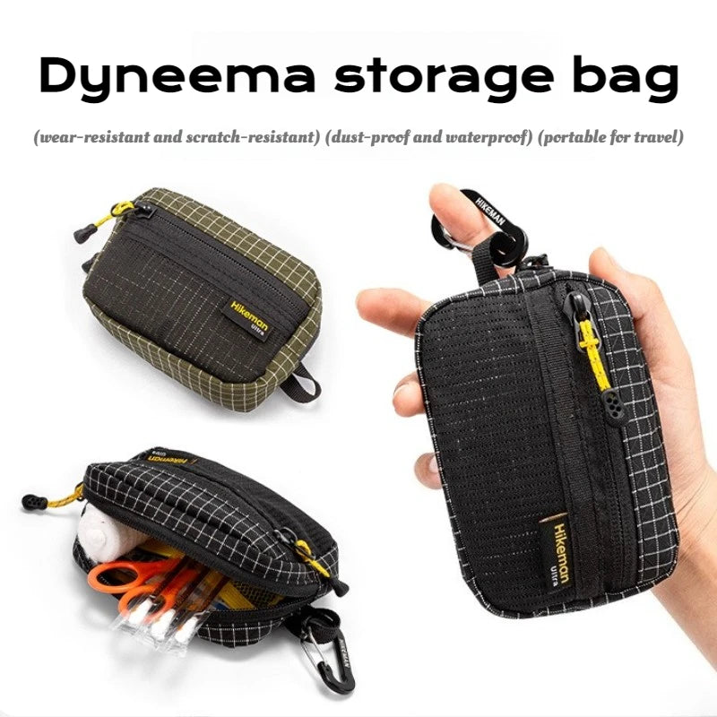Dyneema Multifunctional Utility Bag Lightweight Waterproof EDC Pouch for Outdoor Camping Hiking Tactical Gear Storage Men Women