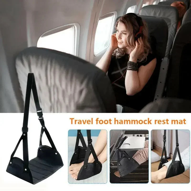 NYXIA Portable Travel Plane Hammock Foot Chair Office Home Outdoor Travel Leg Chair Hammock Comfort Furniture Travel Essentials